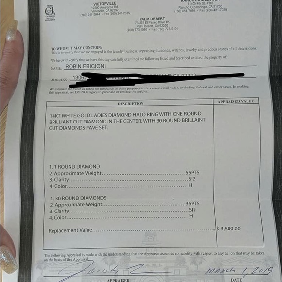 Diamond Ring Set. - Picture 6 of 7